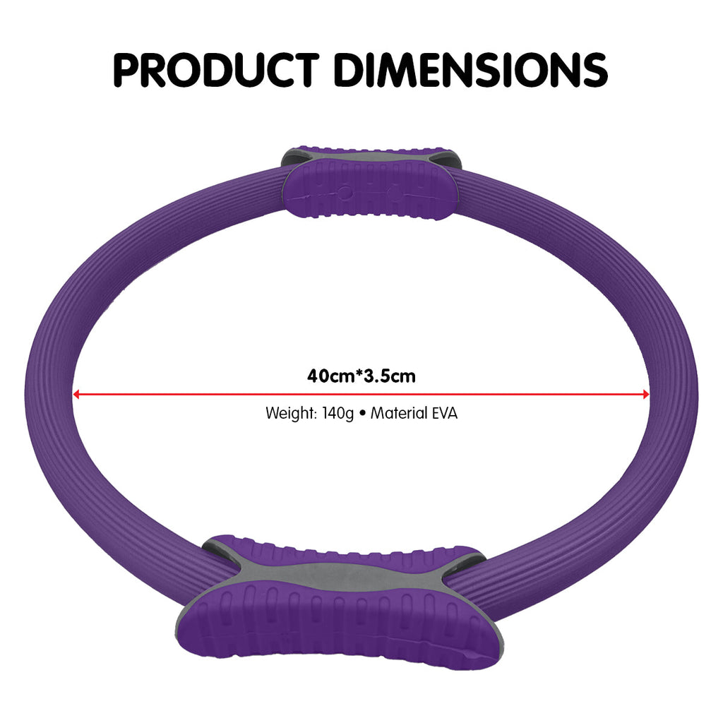 NNEDSZ Pilates Ring Band Yoga Home Workout Exercise Band Purple