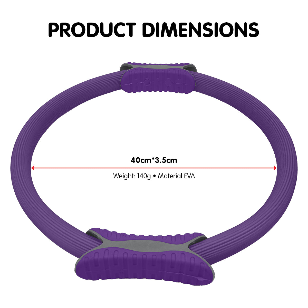 NNEDSZ Pilates Ring Band Yoga Home Workout Exercise Band Purple