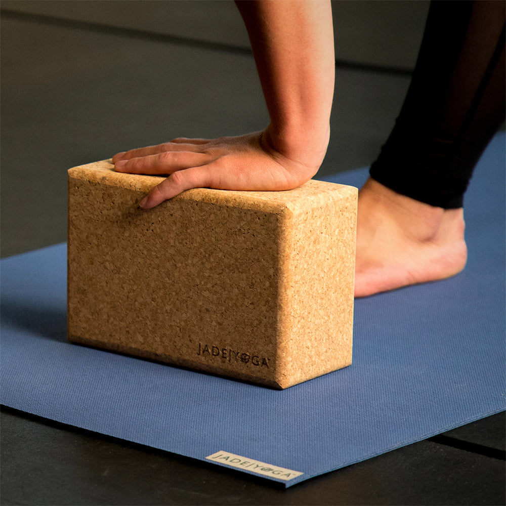 NNEDSZ Jade Yoga Cork Yoga Block - Large